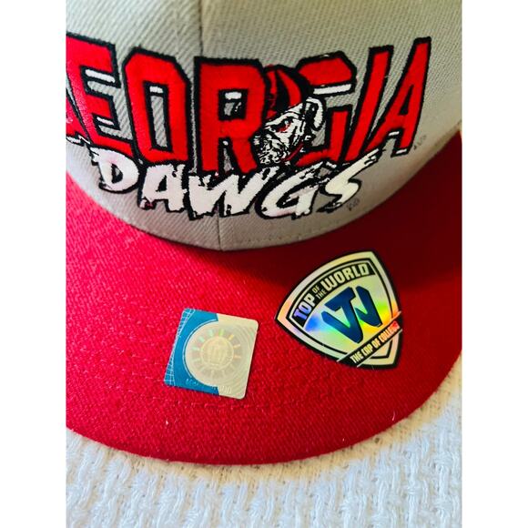 Top of The World Headwear Georgia Bulldogs DAWGS Football Graffiti Hat Cap Gray - Picture 2 of 4